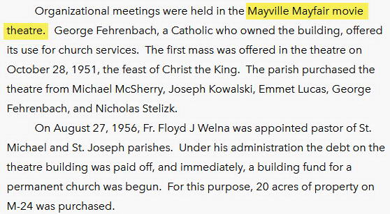 Mayfair Theatre - From St Christopher Church Of Caro Web Site (newer photo)